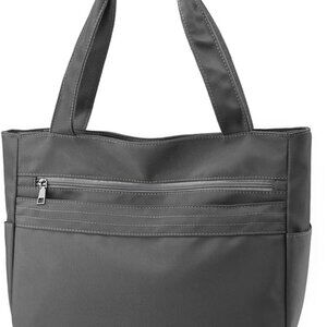 Women's Nylon Tote Purse Multi-pocket Shoulder Bag Casual Work Shopping
